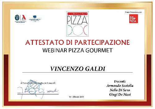 "Webinar Pizza Gourmet" 18 Febbraio 2021