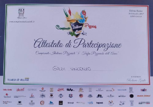 Campionato Italiano Pizzaioli 26 Settembre 2017